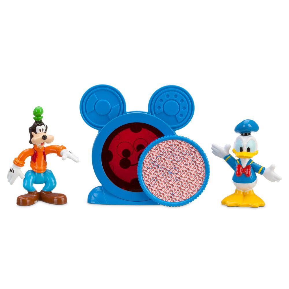 Mickey Mouse Clubhouse Donald & Goofy Figurine Set with Mystery Disc