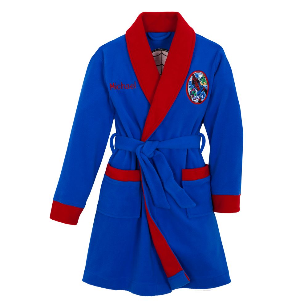 Personalizable Spider-Man Robe for Boys