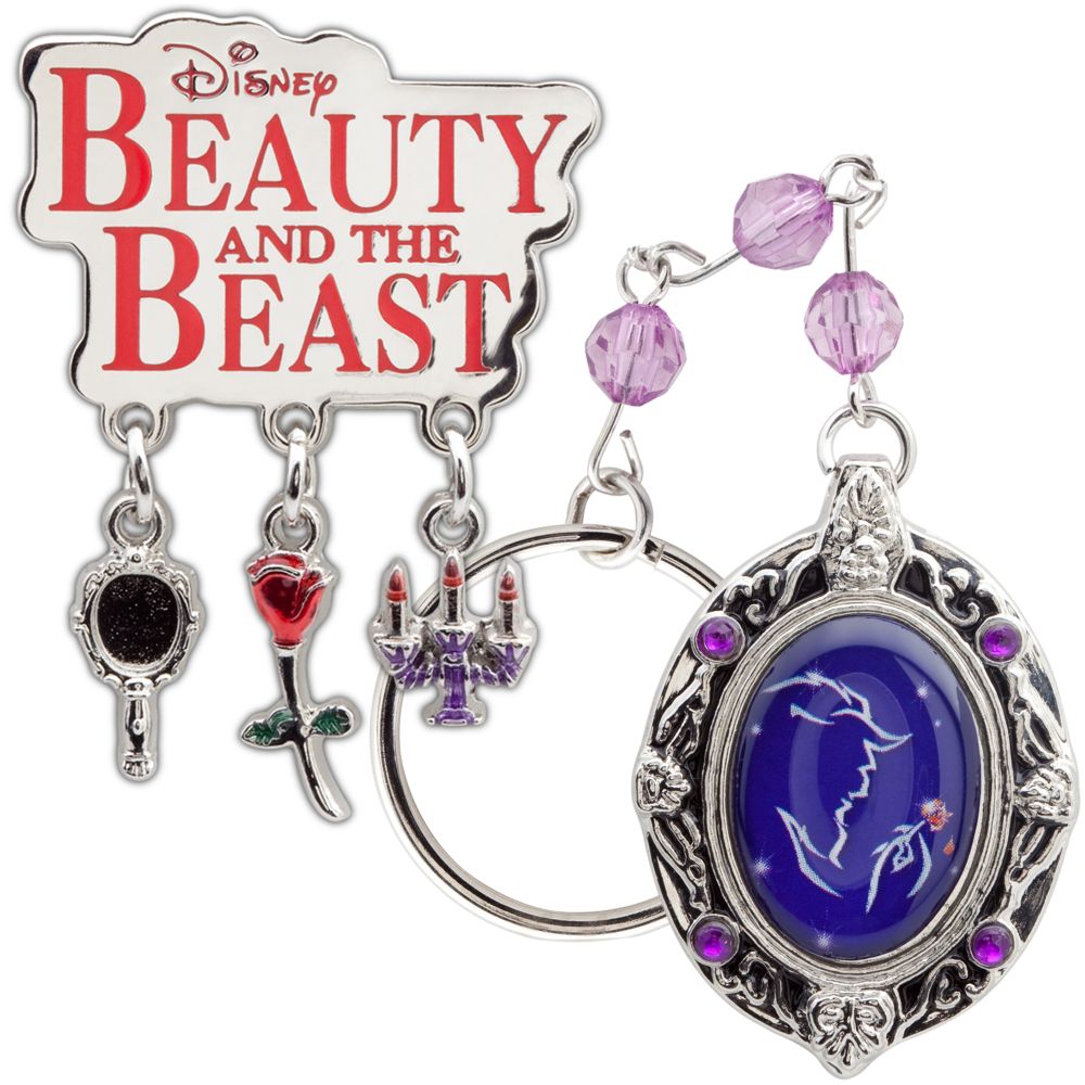 Beauty and the Beast: The Broadway Musical Locket Keyring and Lapel Pin Set