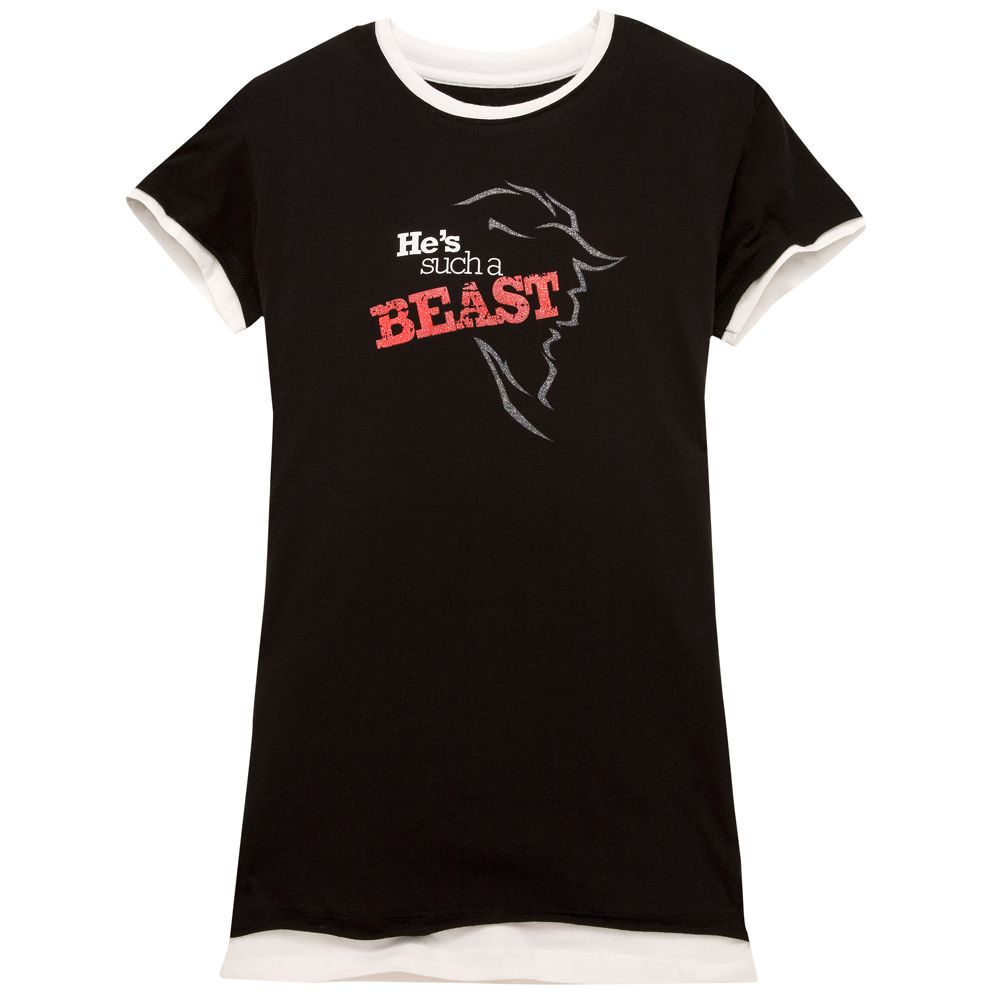 Fitted Layered Beauty and the Beast: The Broadway Musical Tee for Women