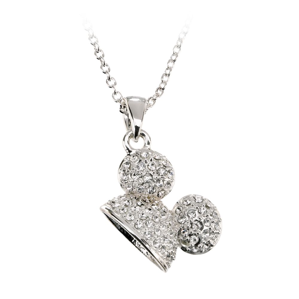 Pav&eacute; Crystal Mickey Mouse Ears Necklace by Disney Couture