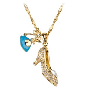Kidada for Disney Store Cinderella Crystal Pendant Necklace