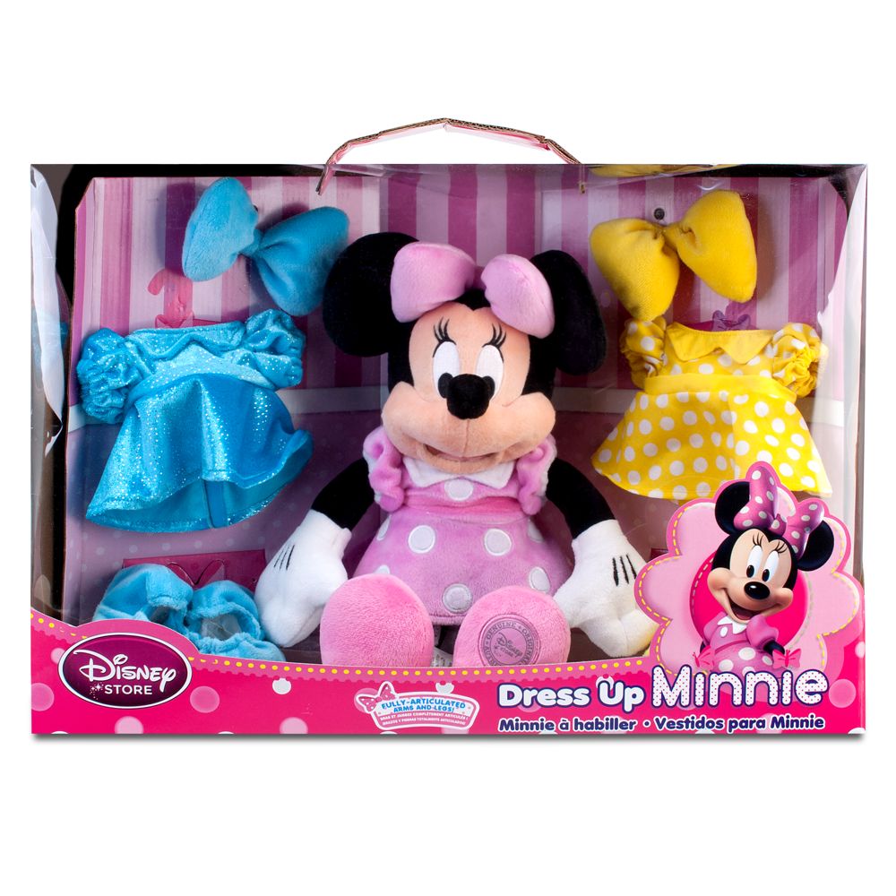 minnie mouse plastic dress up doll