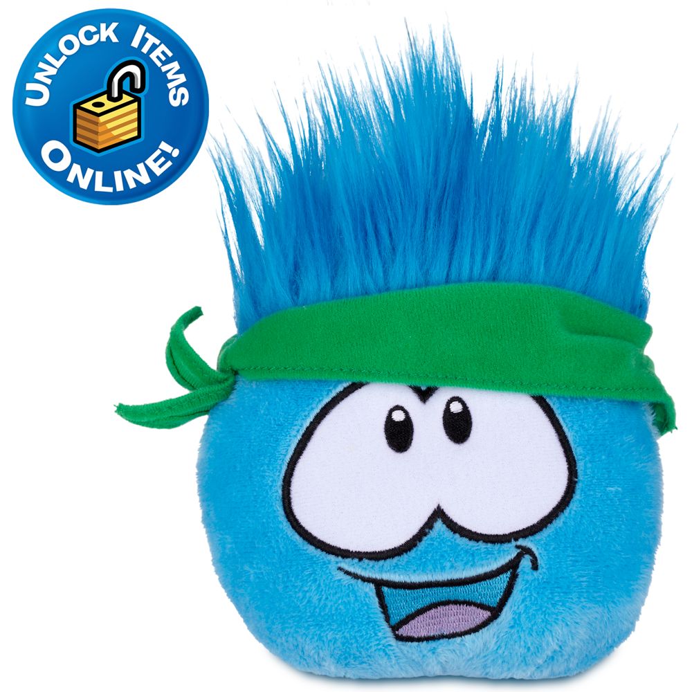 Club Penguin Blue Pet Puffle Plush -- 4'' H