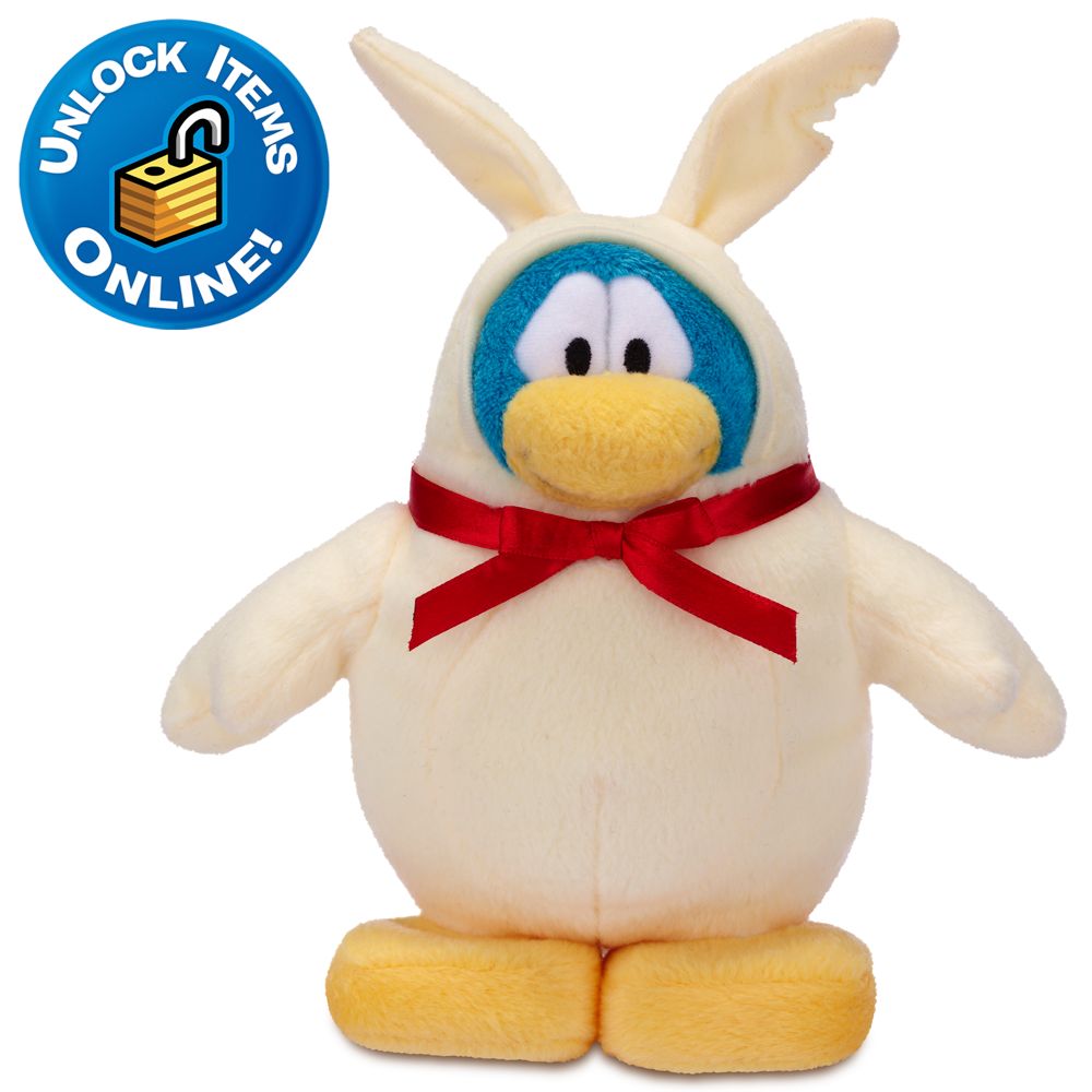 Club Penguin Chocolate Bunny Penguin Plush Toy -- 6'' H