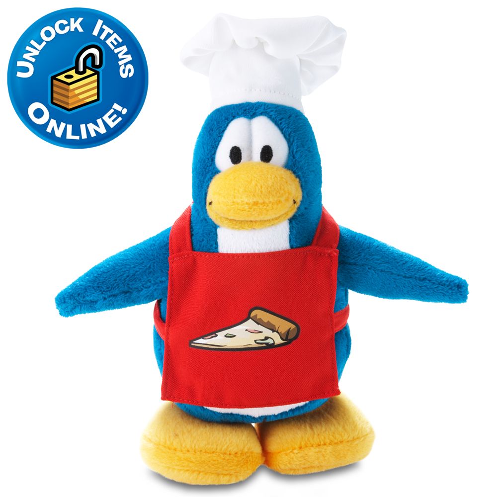 Club Penguin 6 Penguin Plush -- Pizza Chef