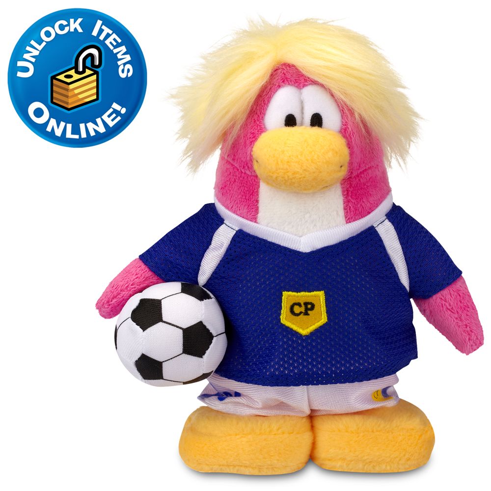 Club Penguin 6 Penguin Plush -- Soccer Girl