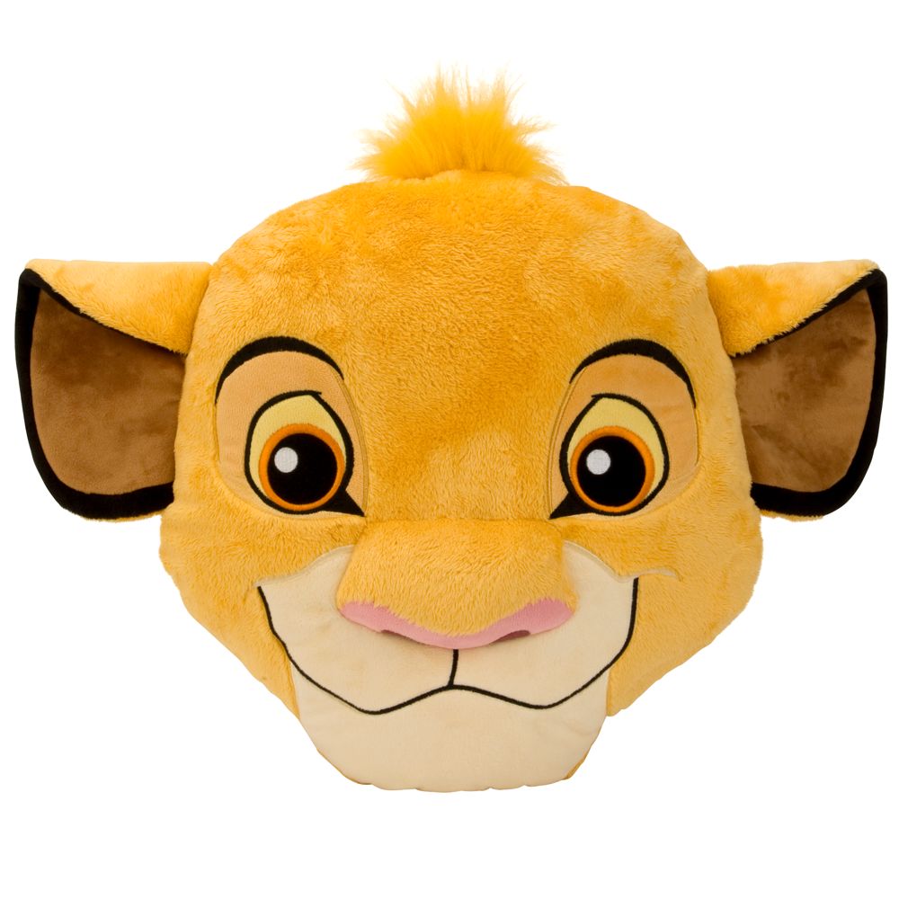 Simba Plush Head Cushion Pillow -- 15'' H