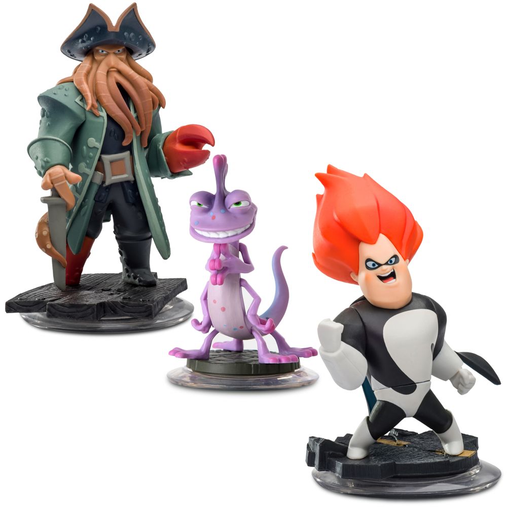 Disney Infinity Villains Figures - Davy Jones, Randy and Syndrome - Pre-Order