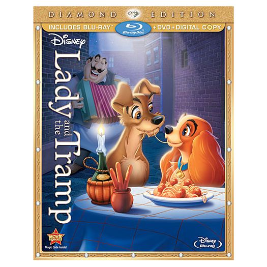 3-Disc Diamond Edition Lady and the Tramp Blu-ray and DVD + Disney File Combo Pack