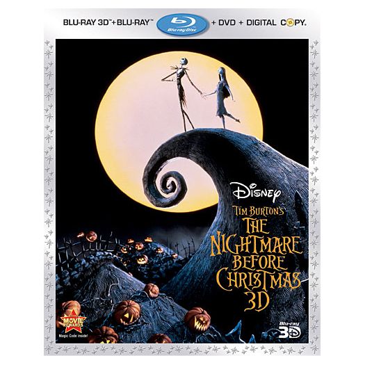 Tim Burton's The Nightmare Before Christmas 3-Disc Blu-Ray Combo Pack (3-D Blu-ray/2-D Blu-ray/DVD/Digital Copy)