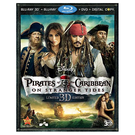 Pirates of the Caribbean: On Stranger Tides 5-Disc Blu-Ray Combo Pack (3-D Blu-ray/2-Disc 2-D Blu-ray/DVD/Digital)
