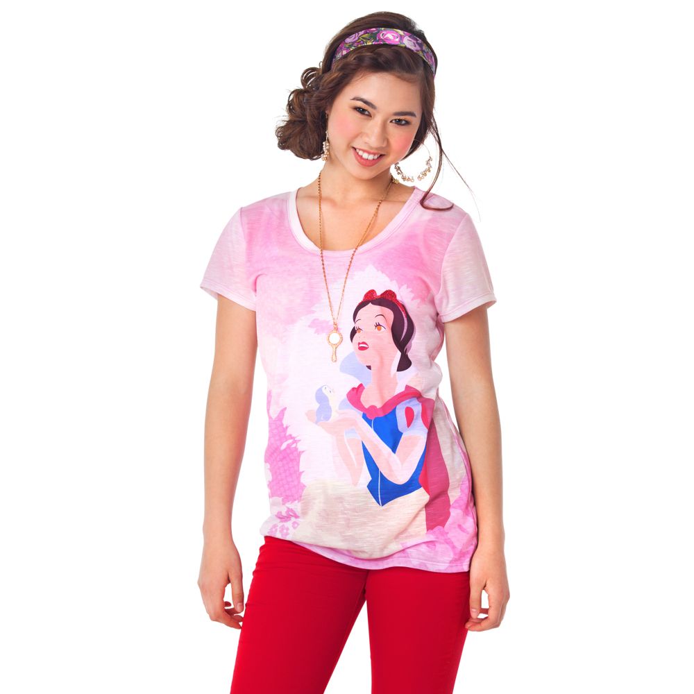 ''The Art of the Disney Princess'' Bluebird Snow White Tee for Women by Disney Couture
