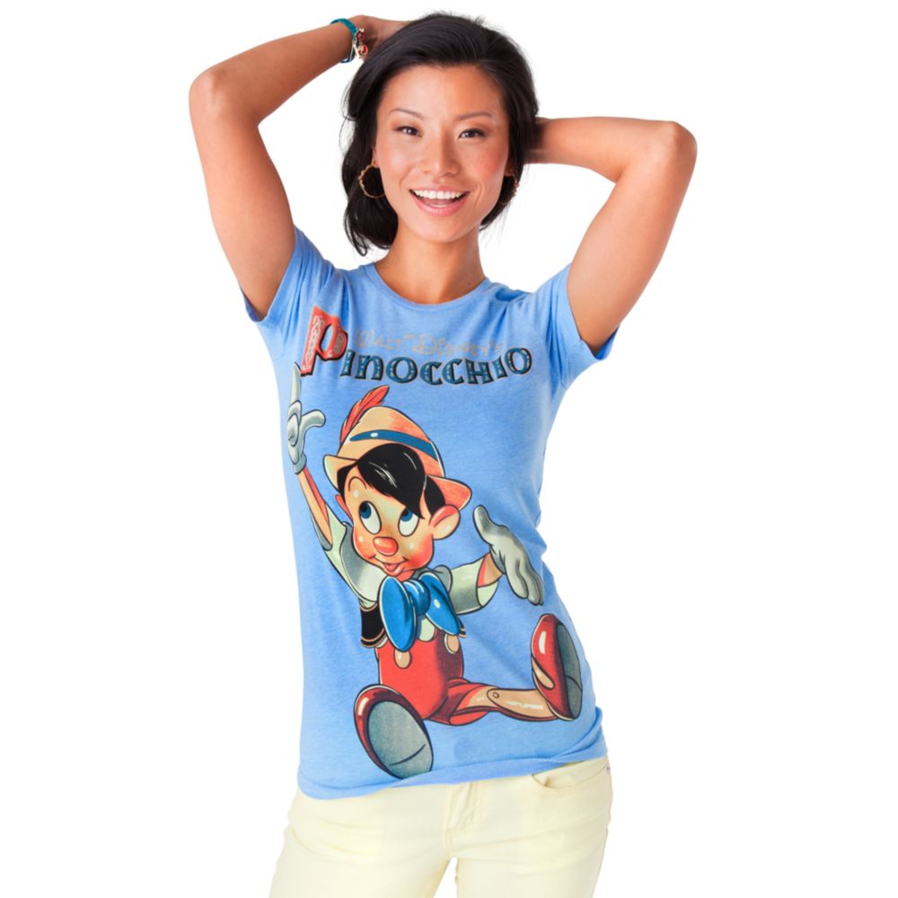 Vintage-Style Pinocchio Tee for Women