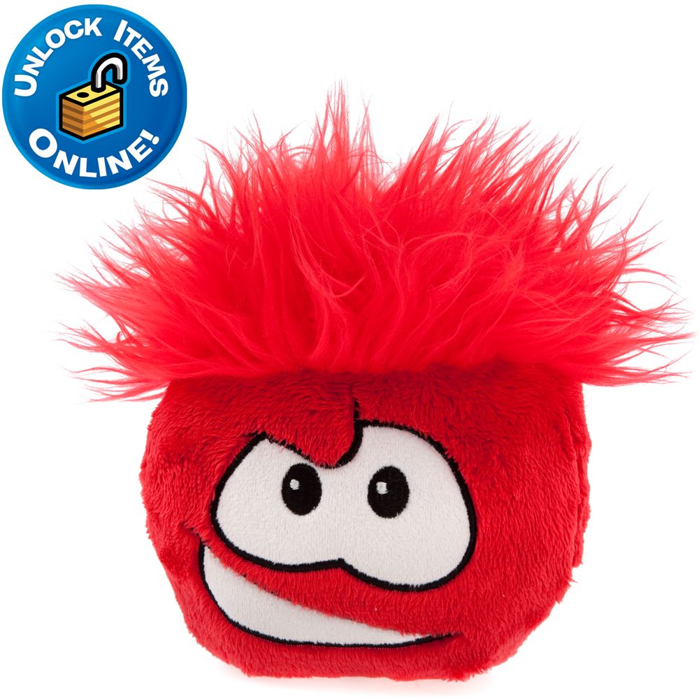 Club Penguin Red Pet Puffle -- 6'' H