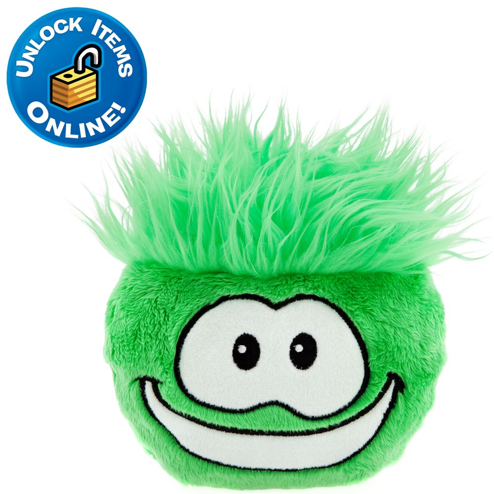 Club Penguin Green Pet Puffle -- 6'' H