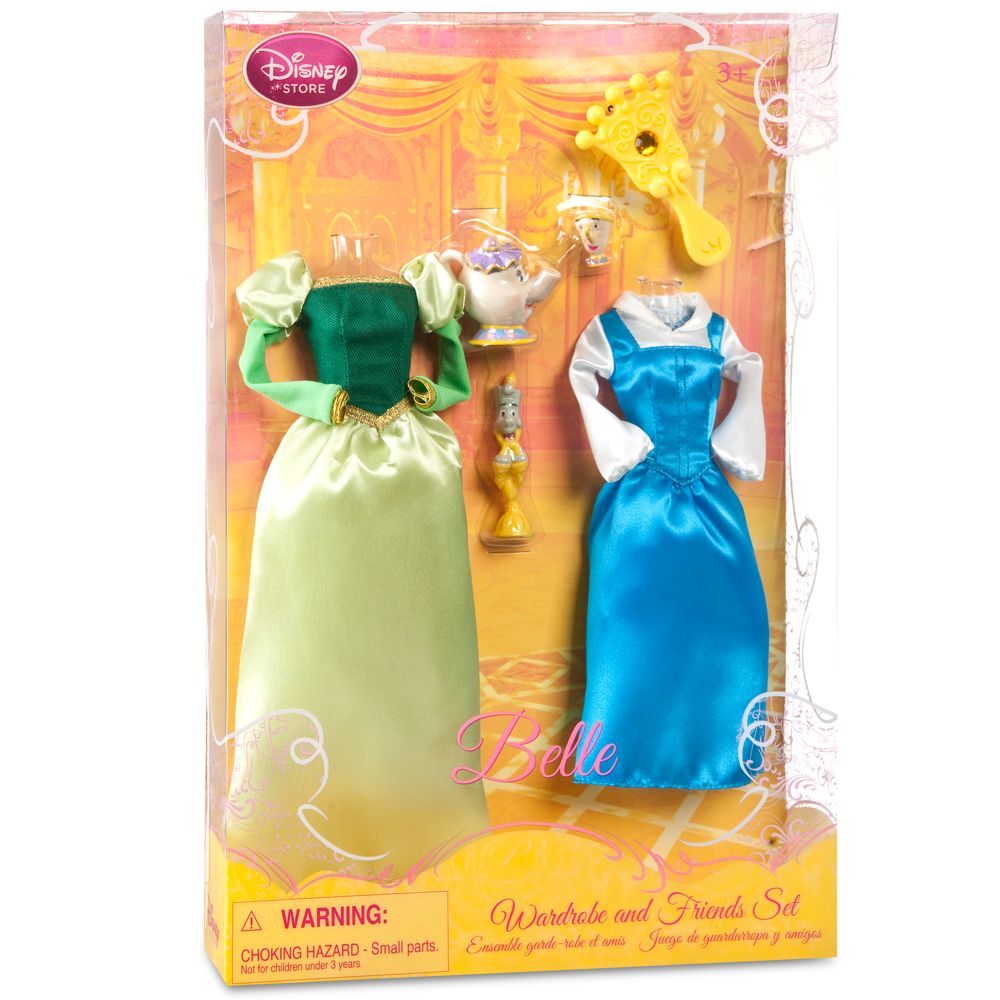 Princess Belle Doll Wardrobe and Friends Set -- 6-Pc.