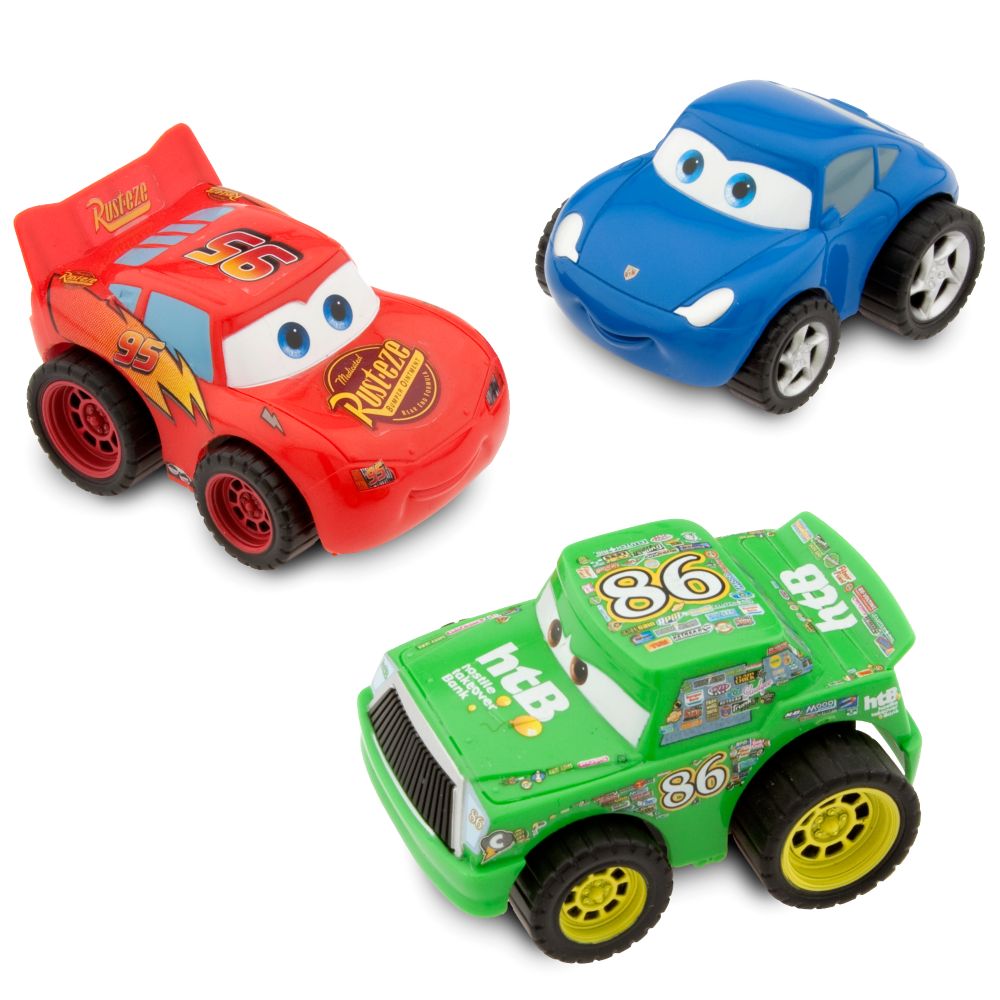 Disney Cars Turbo Pullback Racer Set with Lightning McQueen -- 3-Pc.