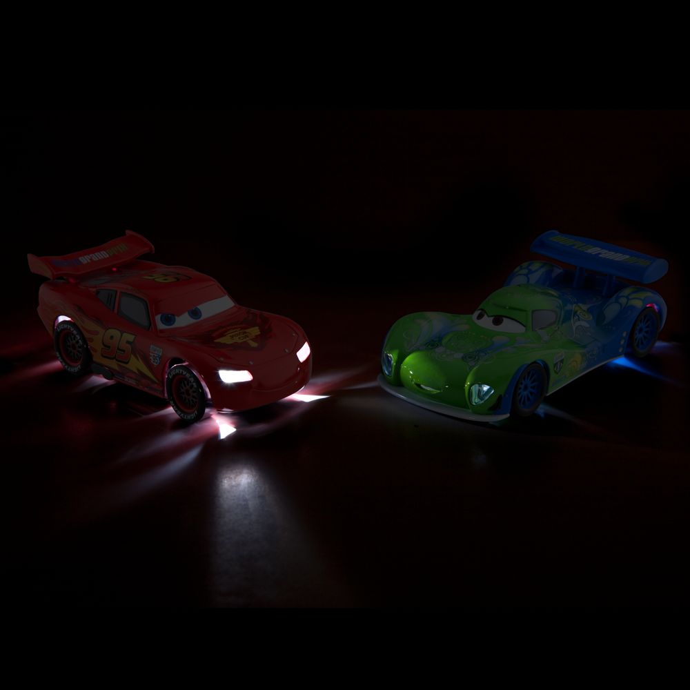 Light-Up Racing Rivals Cars 2 Die Cast Set -- Lightning McQueen vs. Carla Veloso