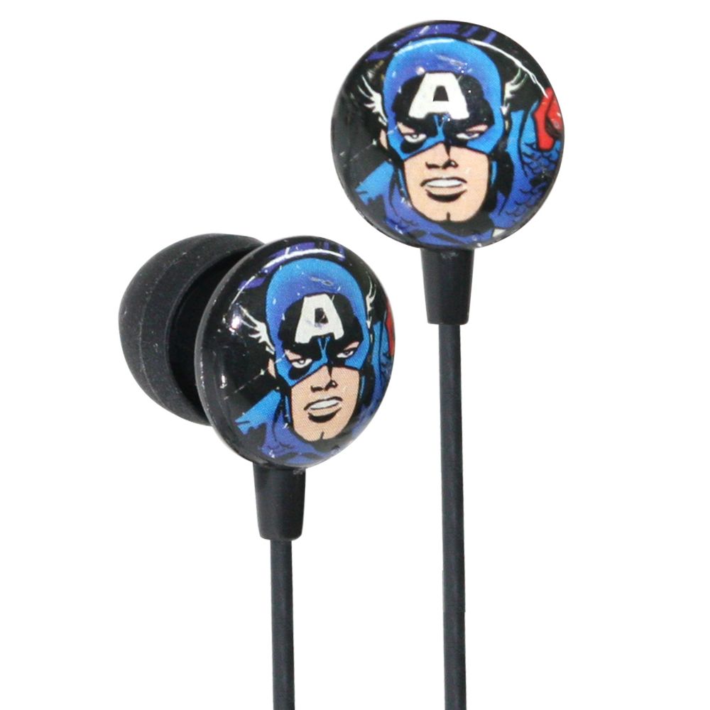 Earbud Style Marvel Comics Captain America Headphones