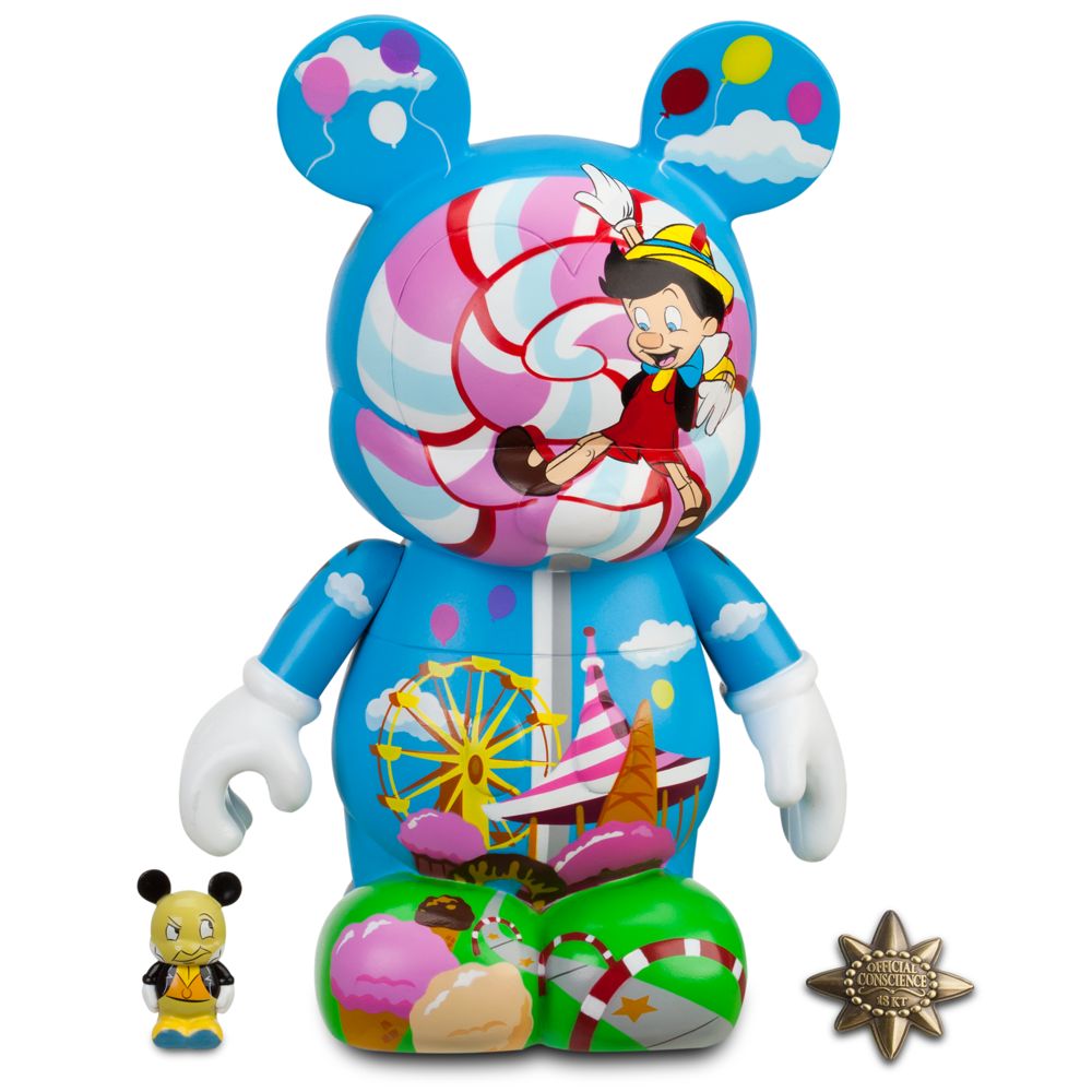 Kidada for Disney Store ''Let Your Conscience Be Your Guide'' Pinocchio Vinylmation -- 9''