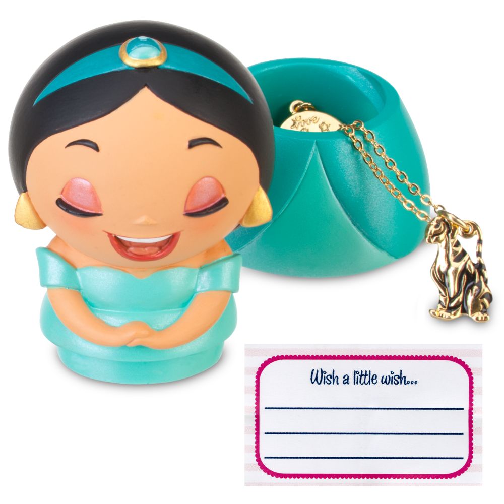 Kidada for Disney Store Wish-a-Little Jasmine Figure with Charm Necklace