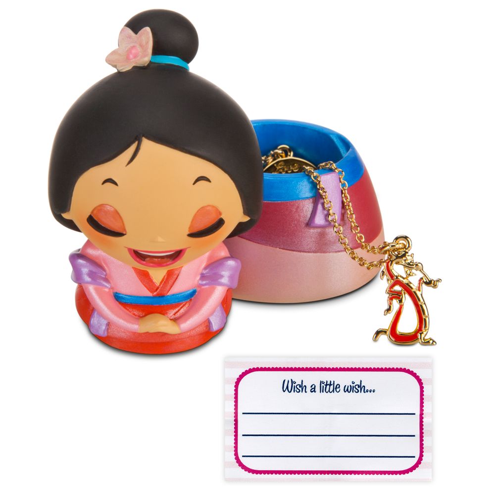 Kidada for Disney Store Wish-a-Little Mulan Figure with Charm Necklace