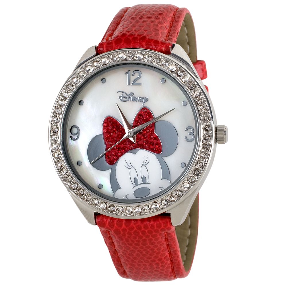 Red Strap Minnie Mouse Watch for Women