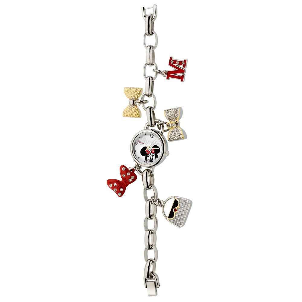 Minnie Mouse Charm Bracelet Watch