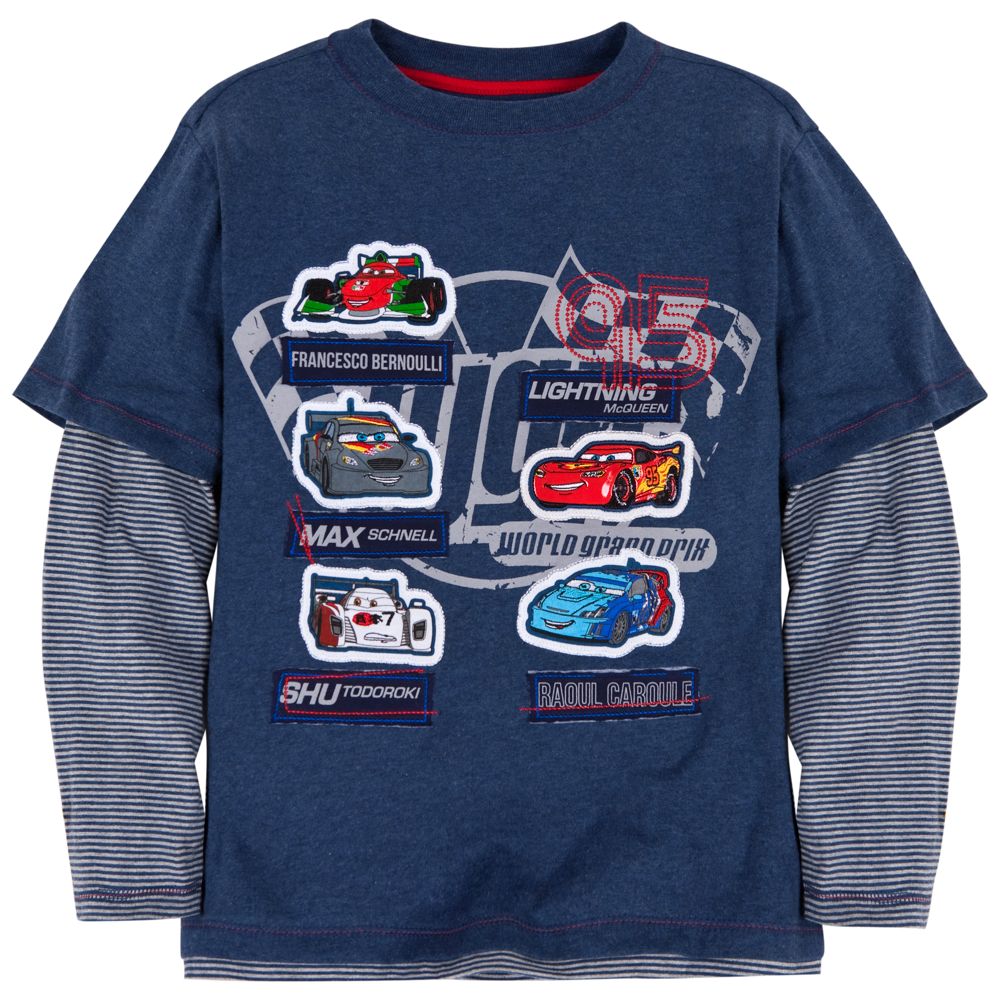 Double-Up Long Sleeve WGP Cars 2 Tee for Boys