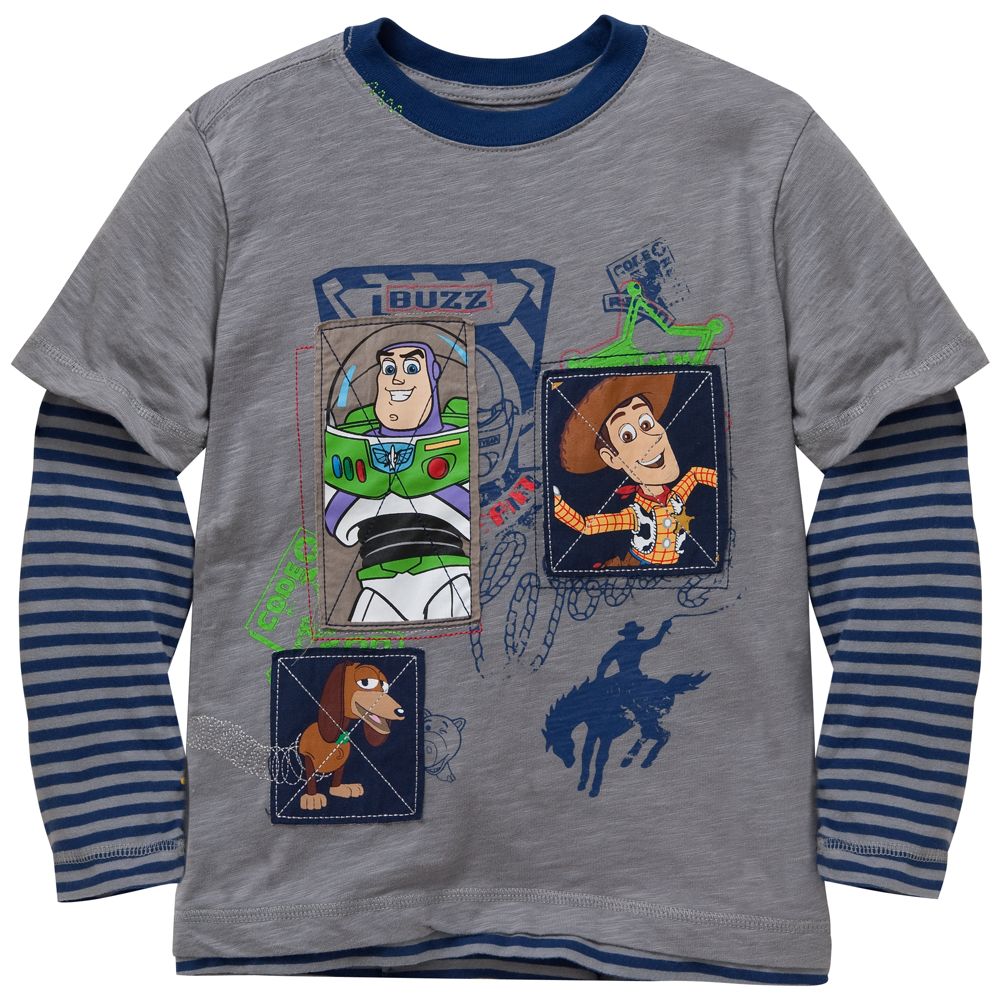 Double-Up Long Sleeve Toy Story Tee for Boys