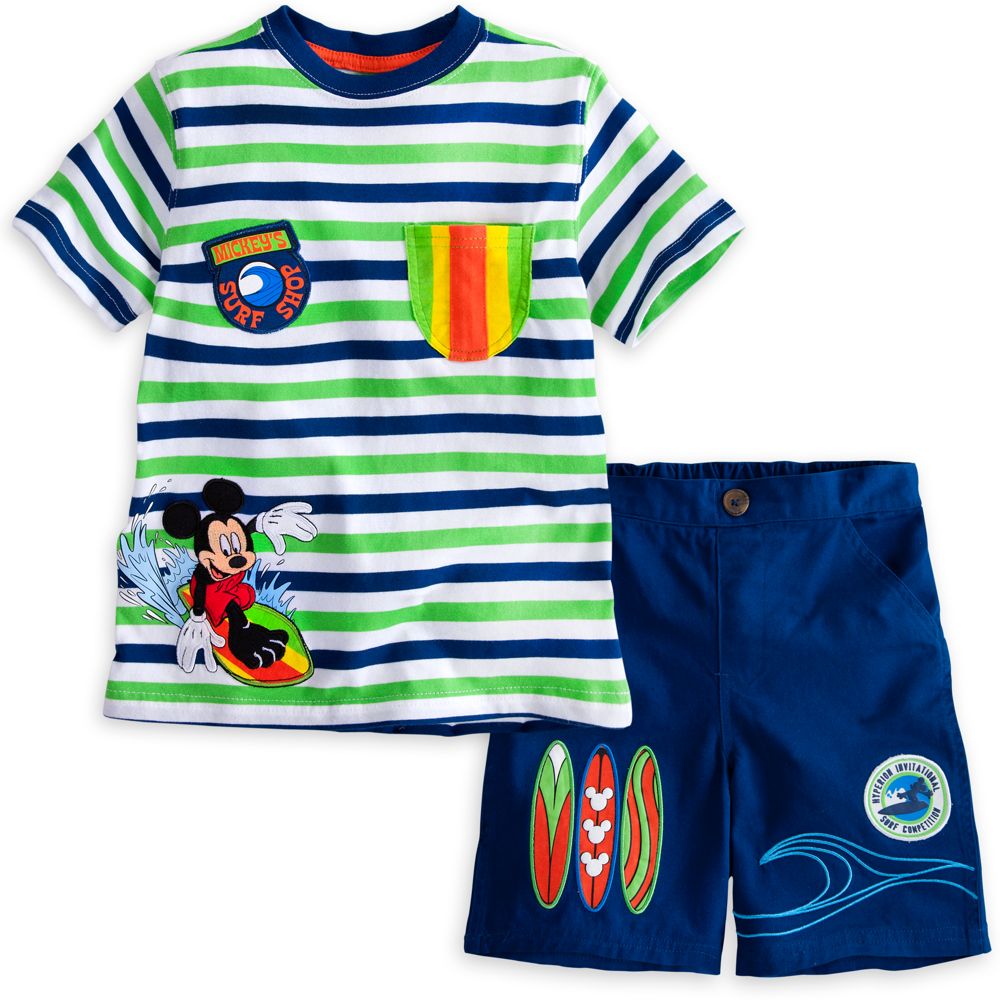Mickey Mouse Tee and Shorts Set for Boys