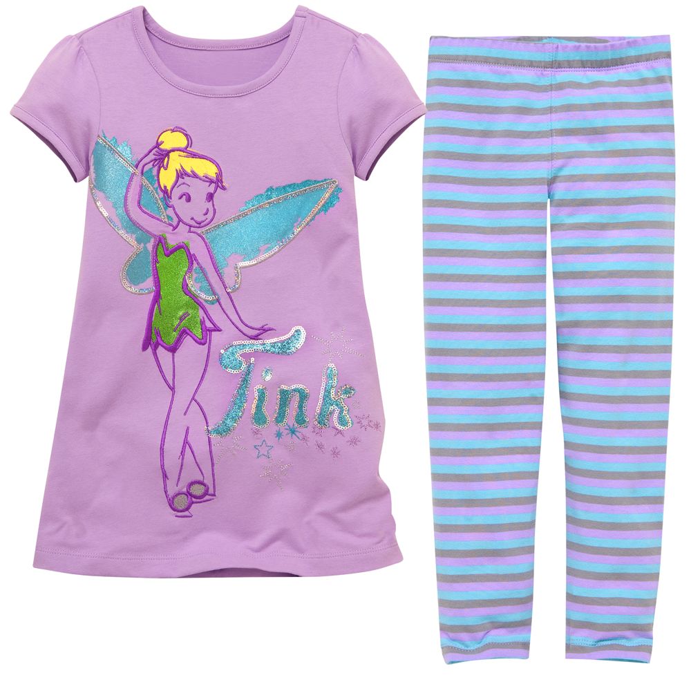 Sequin Tinker Bell Dress Set for Girls -- 2-Pc.