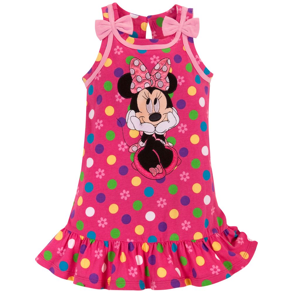 Polka Dot Minnie Mouse Dress for Toddler Girls