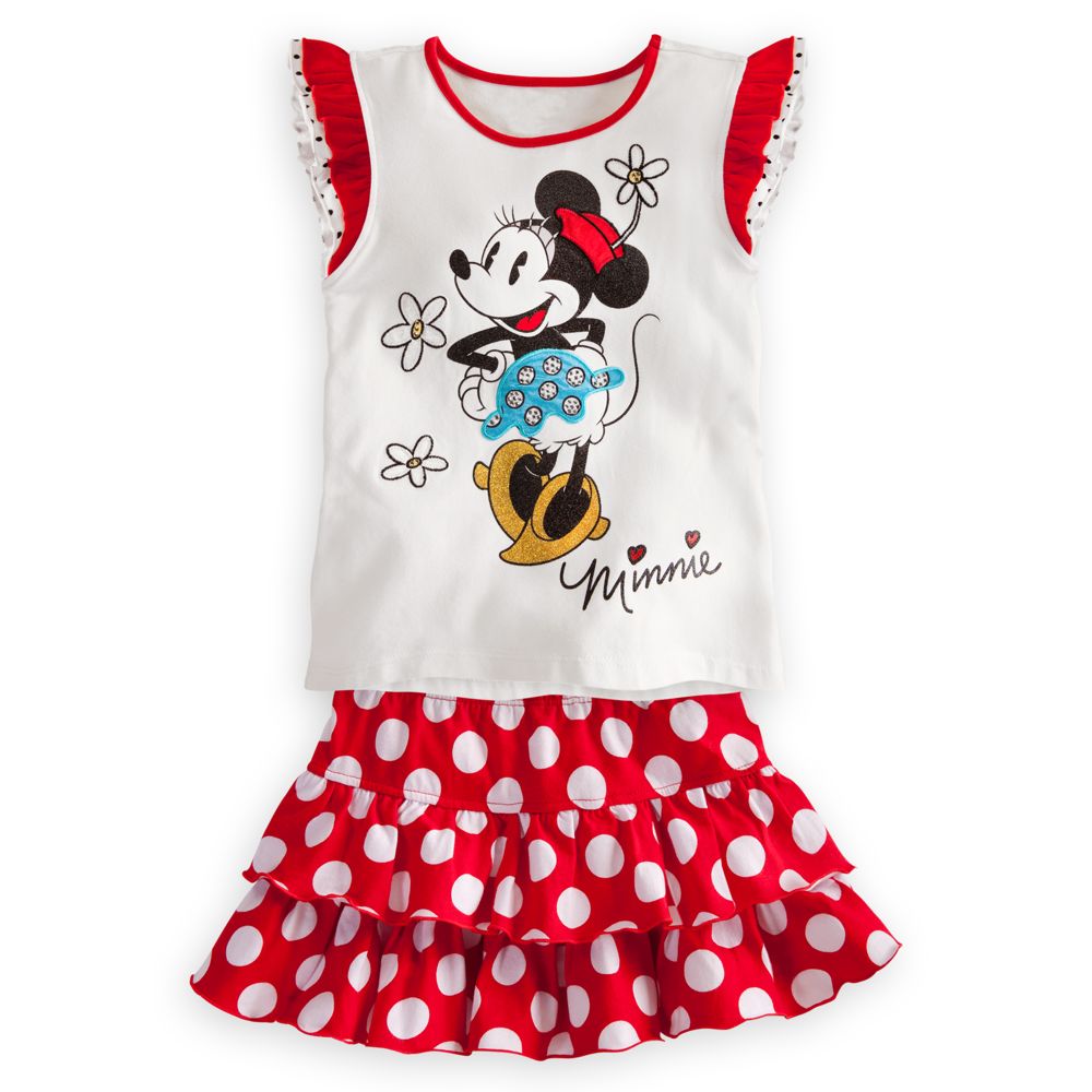 Minnie Mouse Skirt Set for Girls