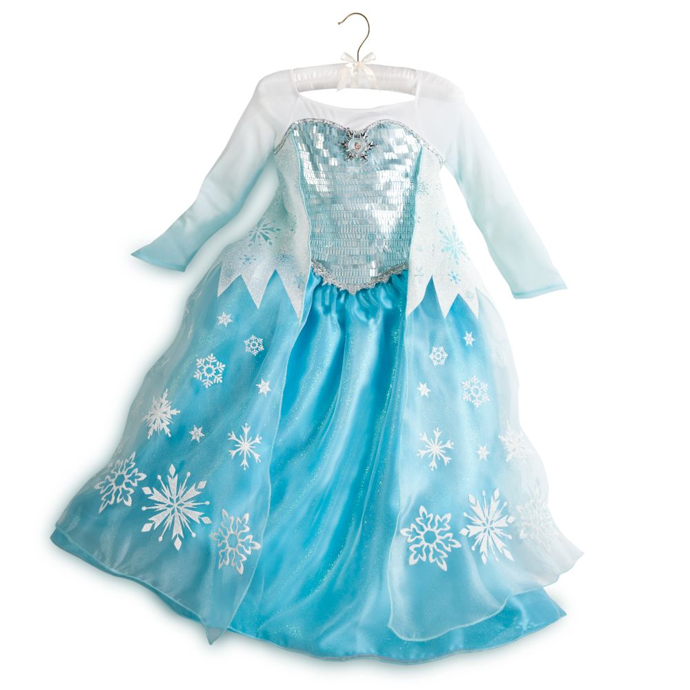 Disney Store Authentic Frozen Queen Elsa Costume Dress Size 3 4 56 78 910 Nwt Ebay 