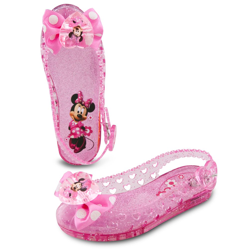 Light-Up Jelly Minnie Mouse Shoes for Toddler Girls