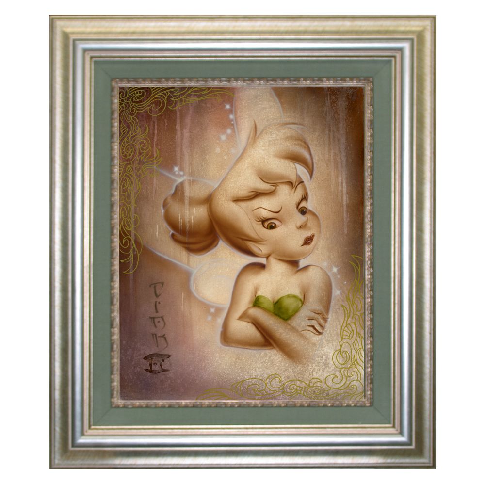 Framed Limited-Edition ''Up in a Fuss'' Tinker Bell Gicl&eacute;e