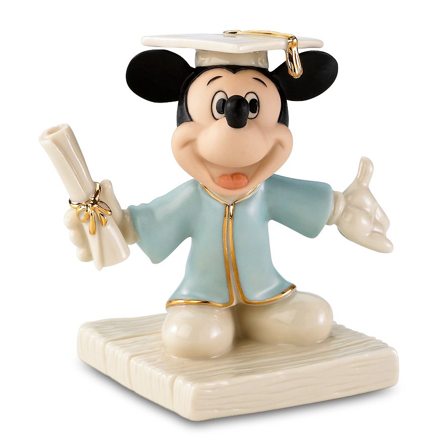 ''Mickey's Graduation Day'' Mickey Mouse Figurine by Lenox