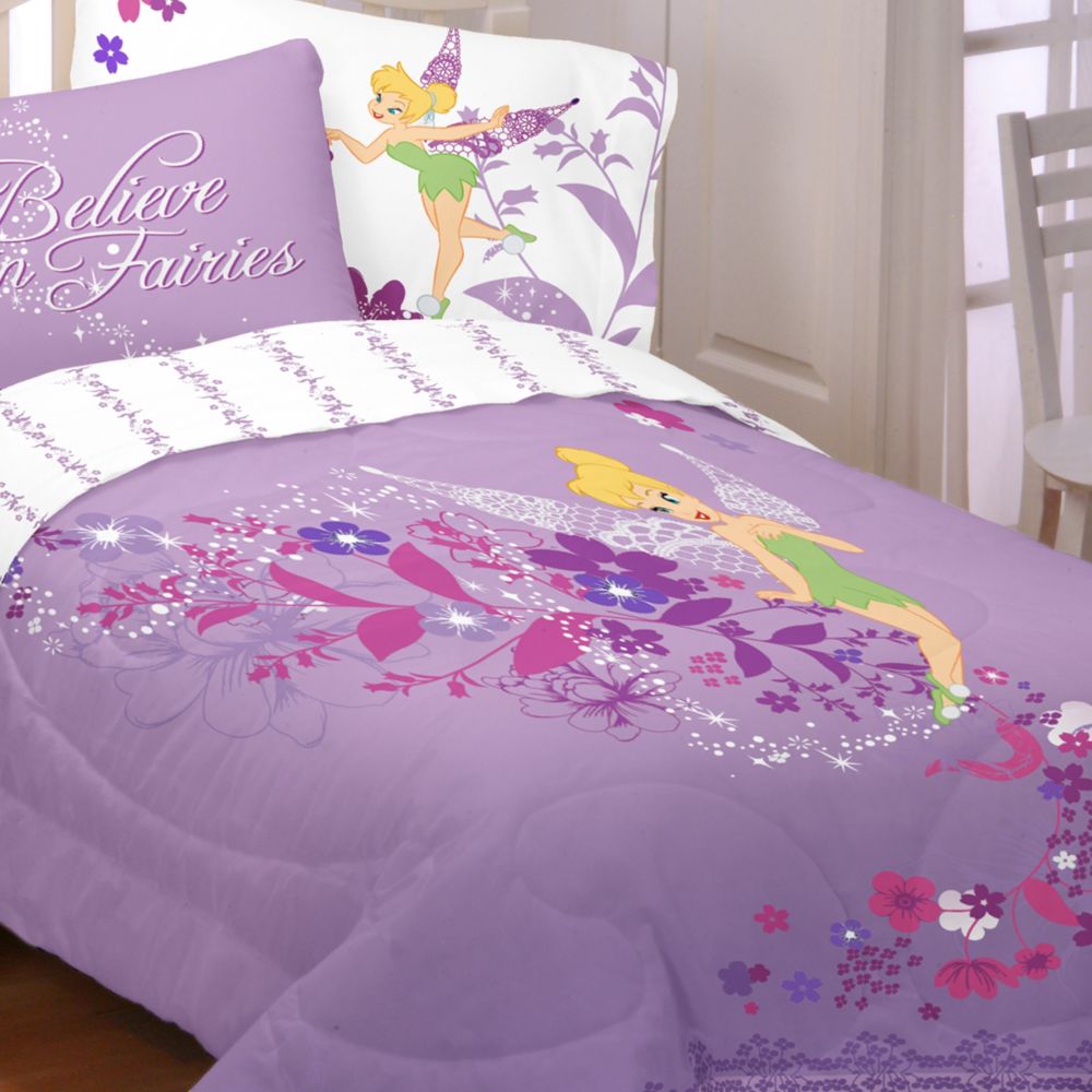''I Believe in Fairies'' Tinker Bell Twin/Full Comforter