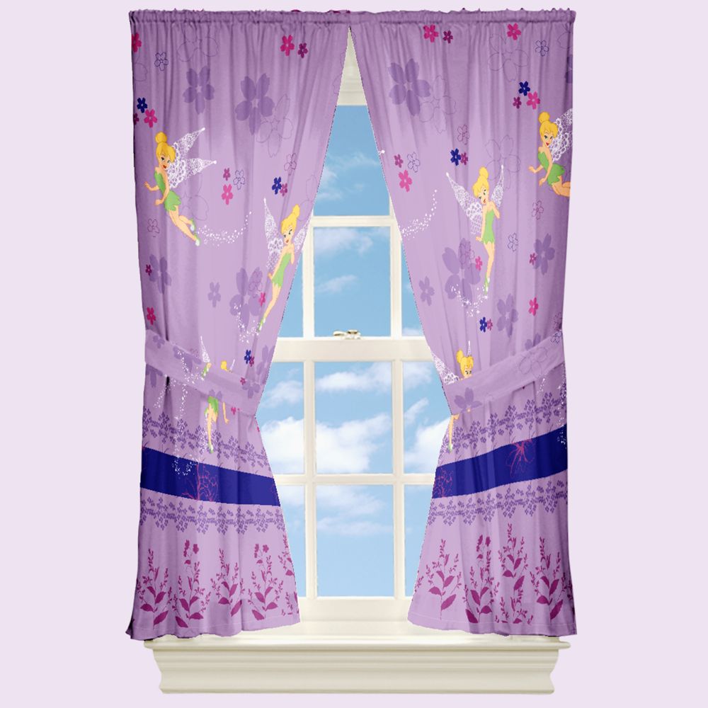 ''I Believe in Fairies'' Tinker Bell Curtain Set