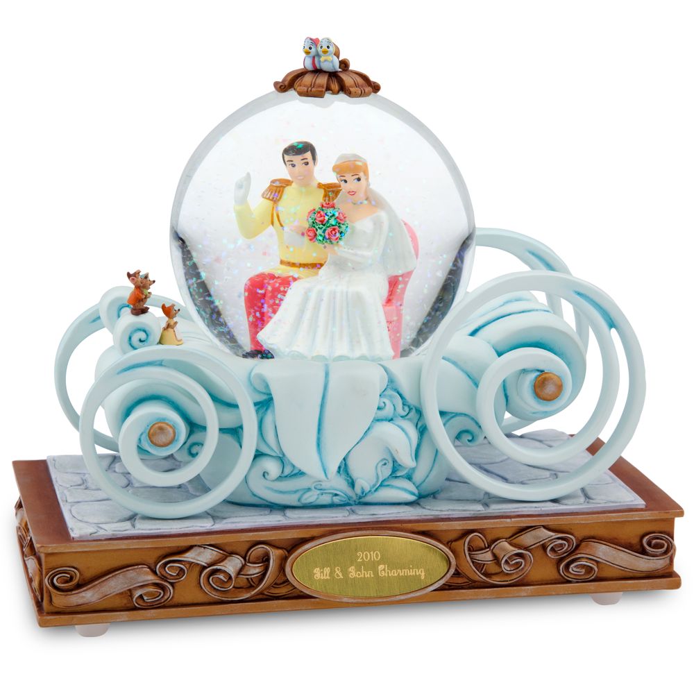 Personalized Wedding Carriage Cinderella Snowglobe