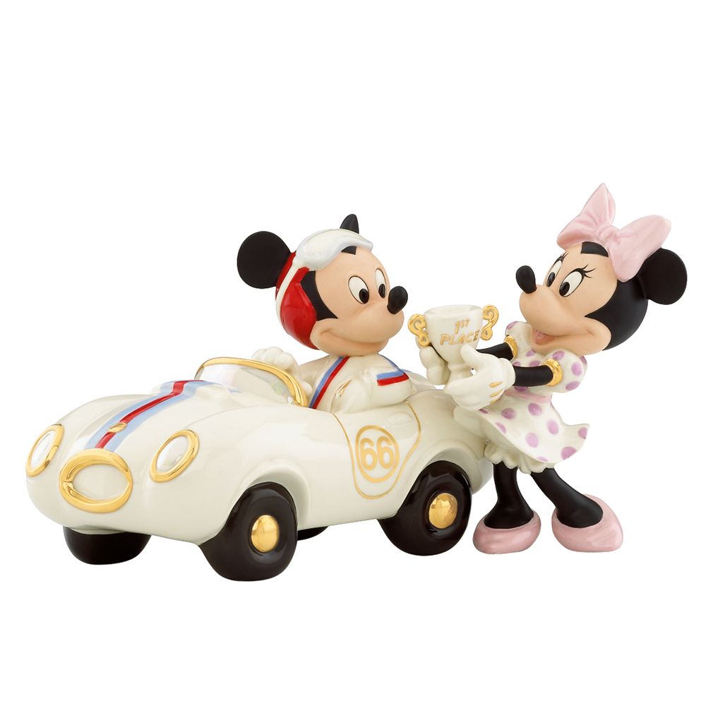 ''Winner's Circle'' Minnie and Mickey Mouse Figurine by Lenox