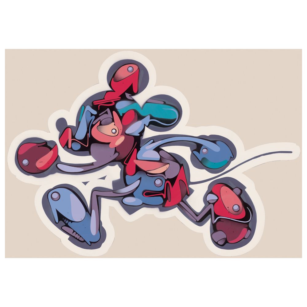 ''Run Mick Run'' Mickey Mouse Gicl&eacute;e