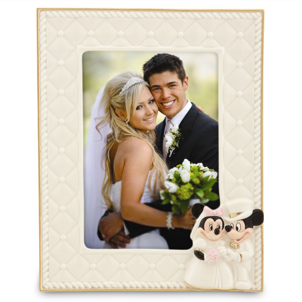 ''Happily Ever After'' Minnie and Mickey Mouse Frame by Lenox -- 5'' x 7''