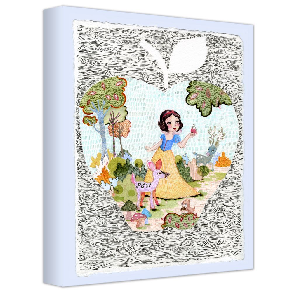 Gallery Wrapped ''Snow White and Her Woodland Friends'' Gicl&eacute;e On Canvas by Rebecca Wong