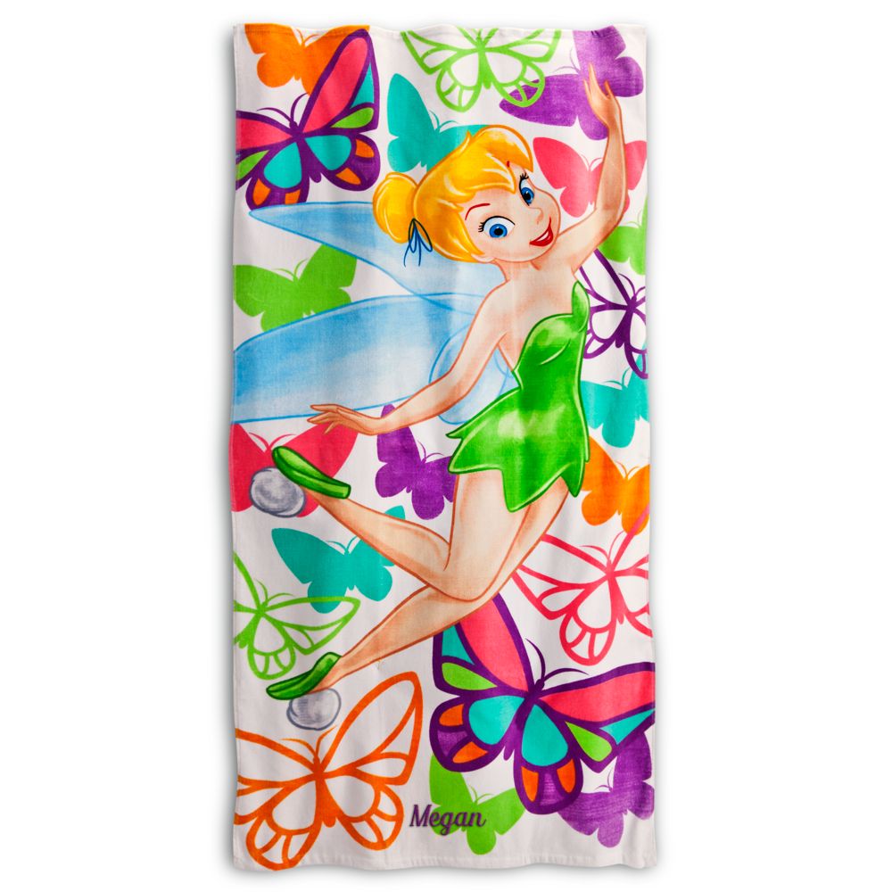 Tinker Bell Beach Towel - Personalizable