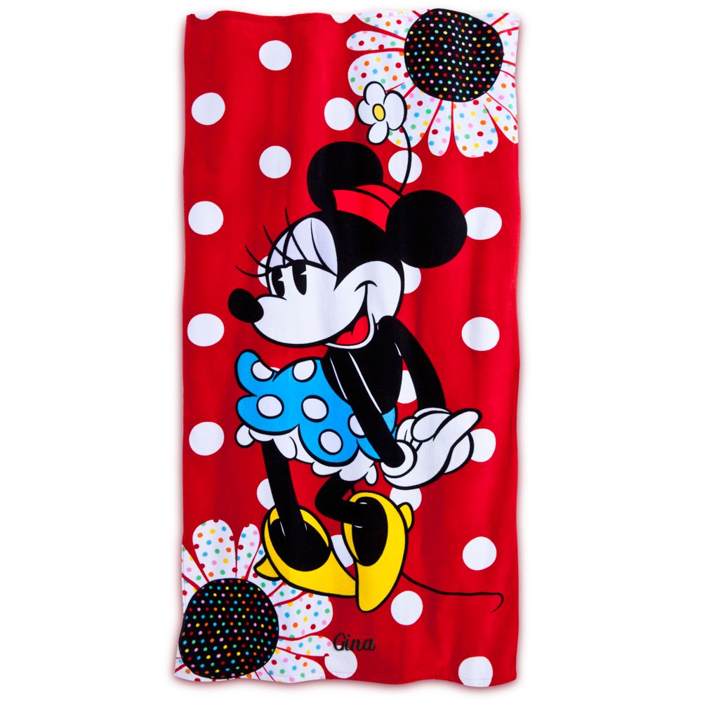 Minnie Mouse Beach Towel - Personalizable