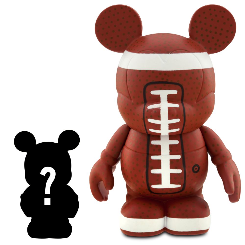 Vinylmation Sports Series 3'' Football Figure + 1 1/2'' Vinylmation Jr. Figure