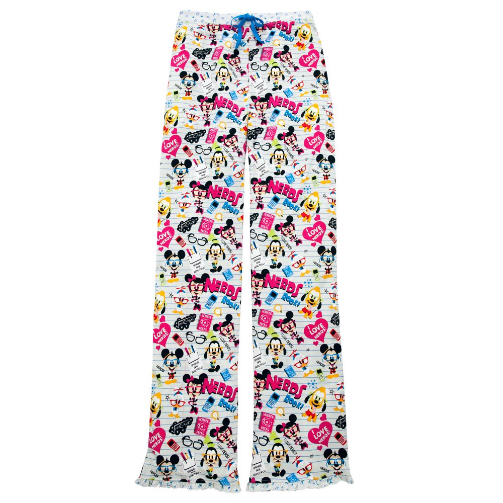 Nerds Notebook Mickey Mouse and Friends Sleep Pants for Women